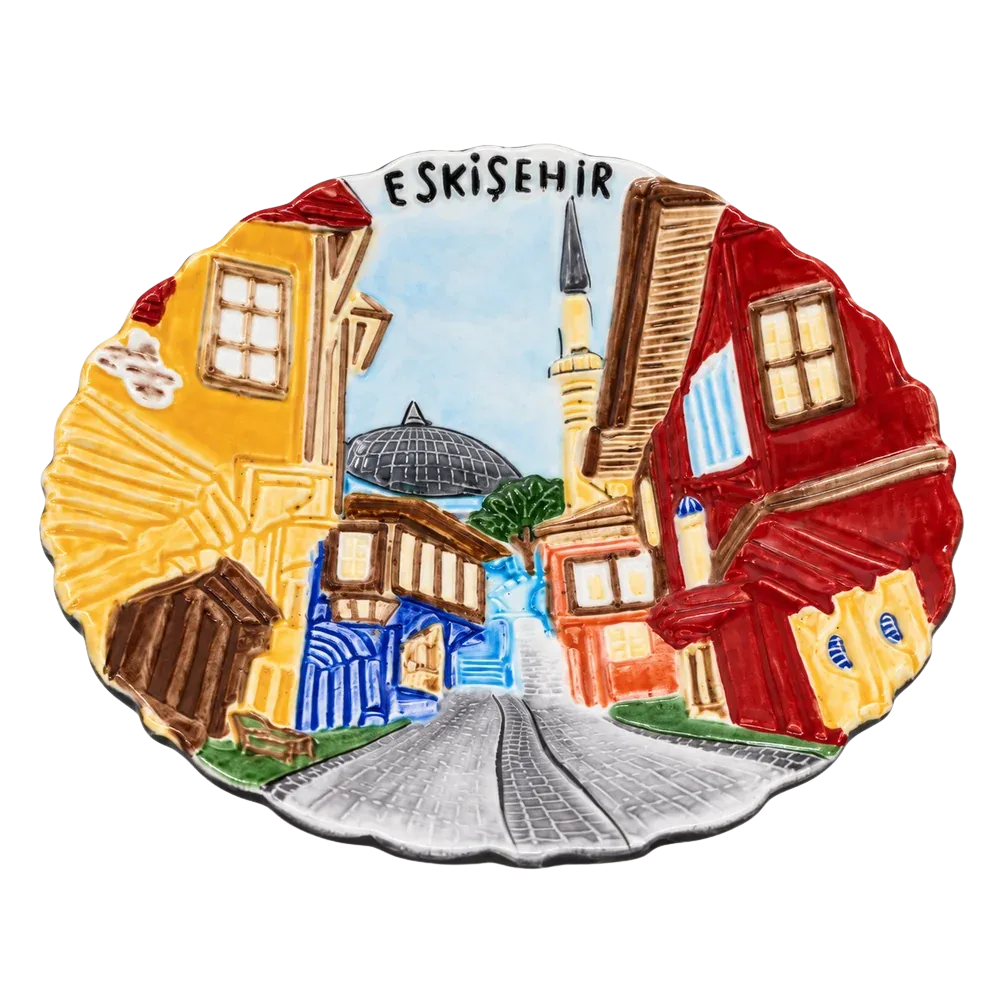 Eskişehir Temalı Dekoratif Seramik Tabak