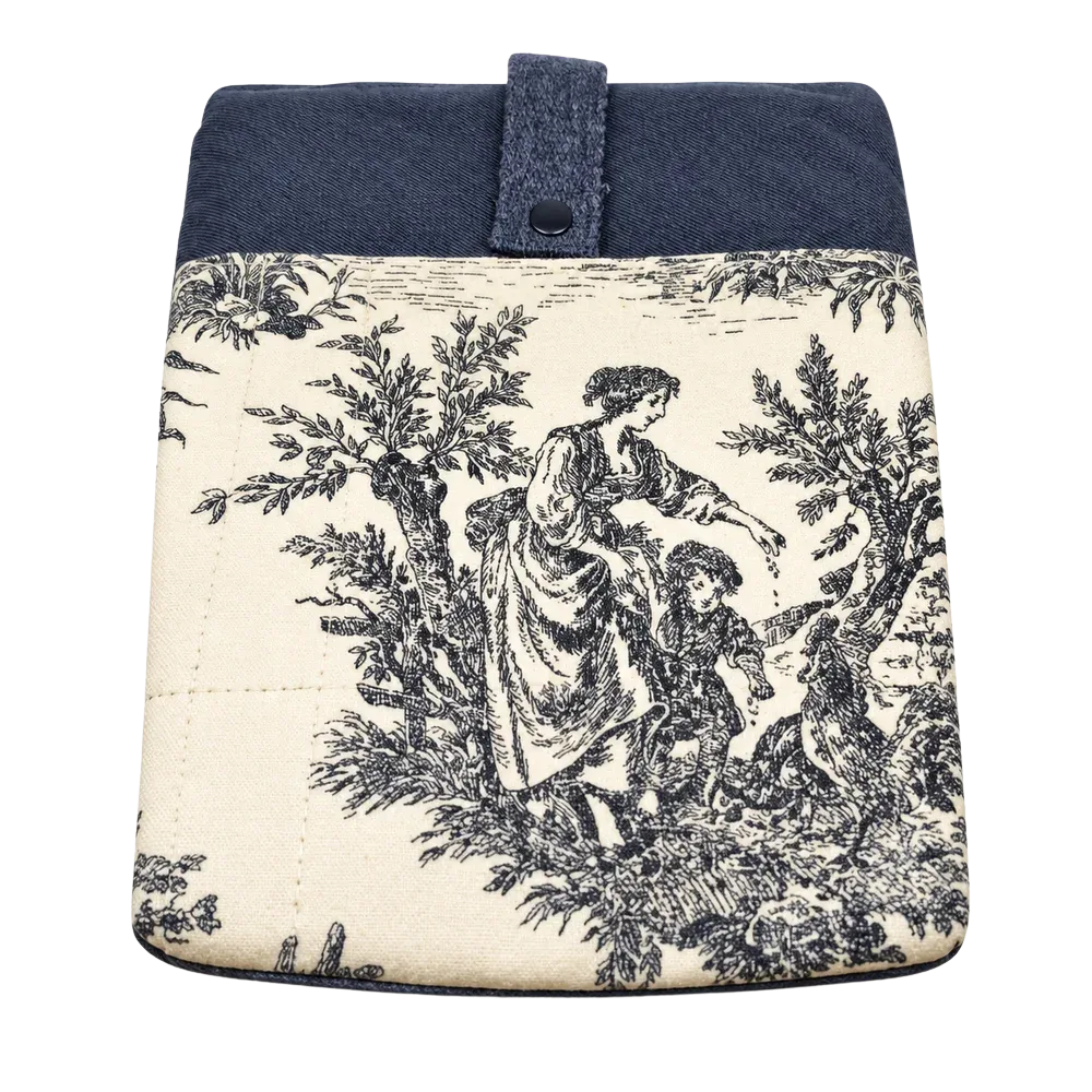 Toile Desenli Kumaş Defter Kalıbı