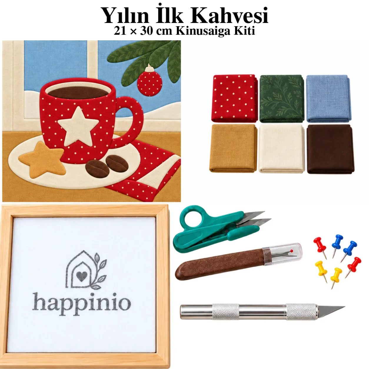 Yılın İlk Kahvesi Kinusaiga Kiti - 21×30 cm