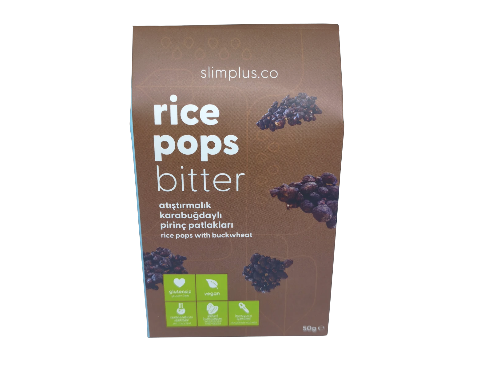 SlimPlus Bitter Kakaolu Rice Pops 50 g