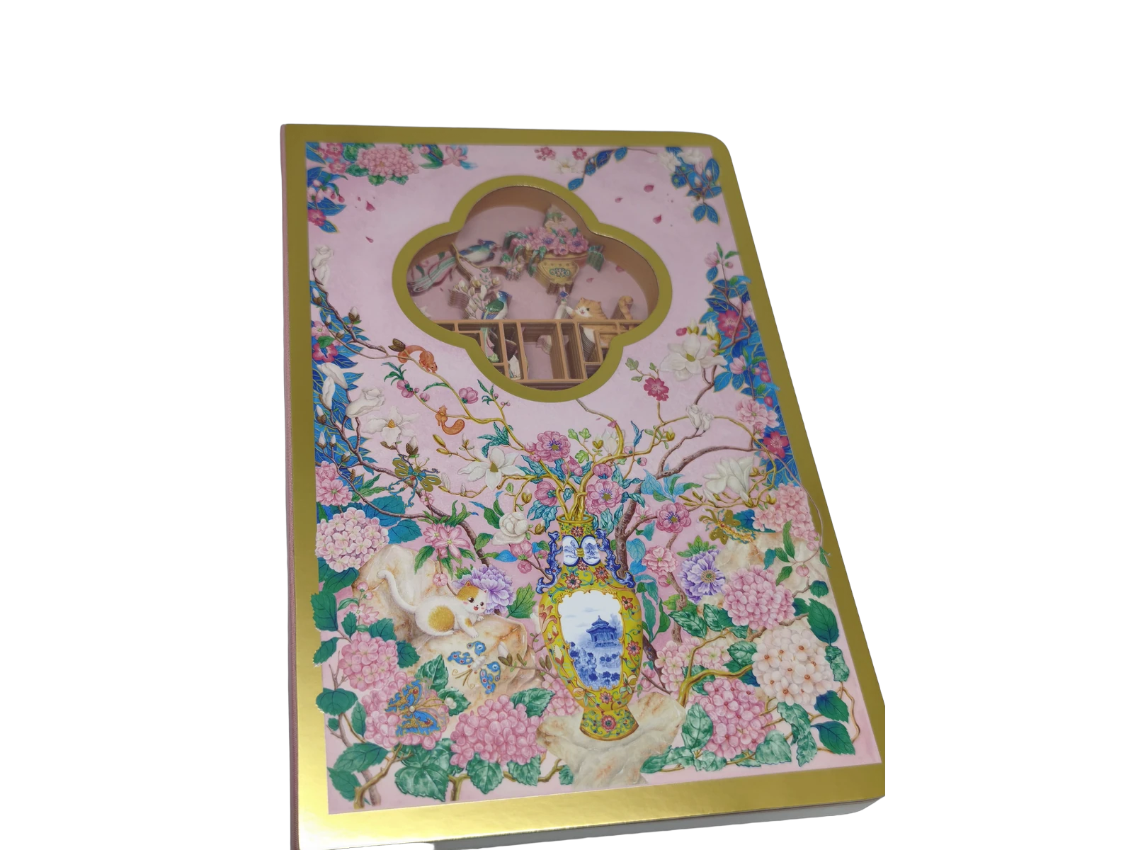 Kedi ve Kuş Temalı 3D Diorama Defter A5, 80 Yaprak