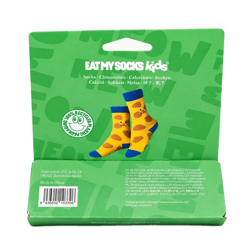 Eat My Socks Smiley Cat 5-10 Yaş Çocuk Çorap