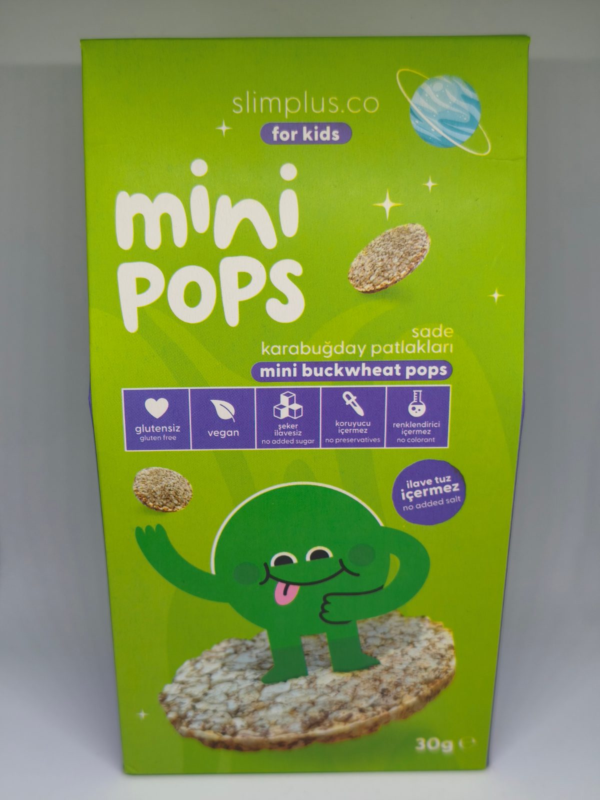 SlimPlus Mini Pops Karabuğday Patlakları 30 g